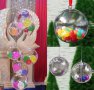 малка пластмасова прозрачна топка за пълнене закачване желание декор украса цветя бонбони аранжиране, снимка 1 - Декорация за дома - 16981065
