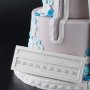 кръпка лента борд кант силиконов молд форма декорация украса торта фондан , снимка 1 - Форми - 20722376