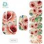К5750 слайдер ваденки цветя 3D ефект водни стикери за нокти маникюр, снимка 2