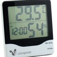 Термометър с часовник, снимка 1 - Други - 15195252