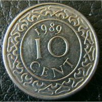 10 цента 1989, Суринам, снимка 1 - Нумизматика и бонистика - 22854636