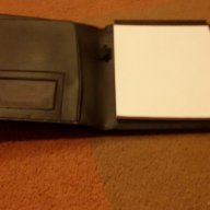 папка кожена черна качествена с тефтер 18х22 см, снимка 2 - Подаръци за рожден ден - 16922612