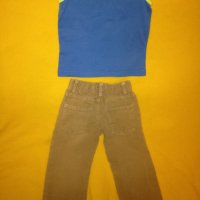 бежови джинси и нов потник с игуана, снимка 4 - Детски панталони и дънки - 22851067