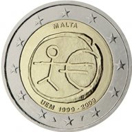 2 Евро монети (възпоменателни) емитирани 2009г (10г. на Икономически и Паричен съюз), снимка 15 - Нумизматика и бонистика - 15990617