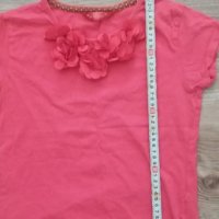 Детска блузка с 3д цветя , снимка 3 - Детски Блузи и туники - 22578296