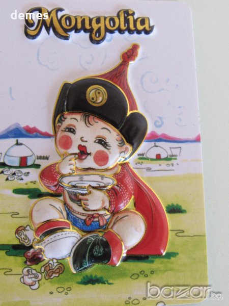 Автентичен 3D магнит от Монголия-серия-13, снимка 1