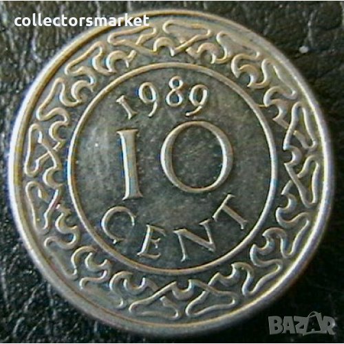 10 цента 1989, Суринам, снимка 1