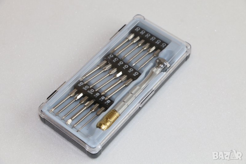 фини накрайници за отвертки DONAU 18бр /35 мм/ и държач, нови, немски, внос от Германия. , снимка 1