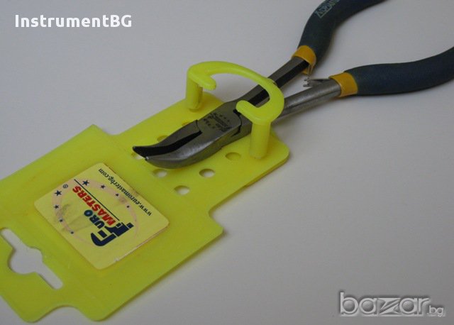 Мини клещи EURO MASTERS / дългоусти - криви, снимка 1