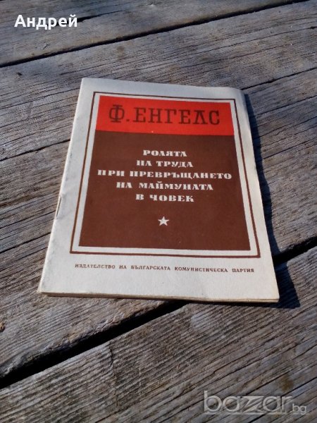 Книга Ролята на труда при превръщането на маймуната в човек, снимка 1