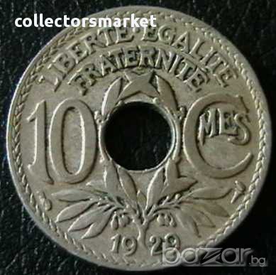 10 сантима 1929, Франция, снимка 1