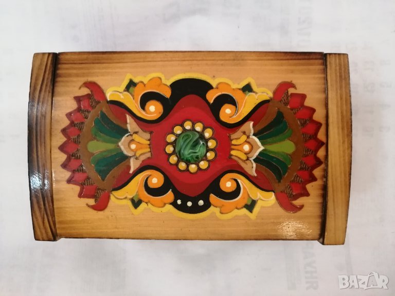 Дървена кутия за бижута СССР. , снимка 1