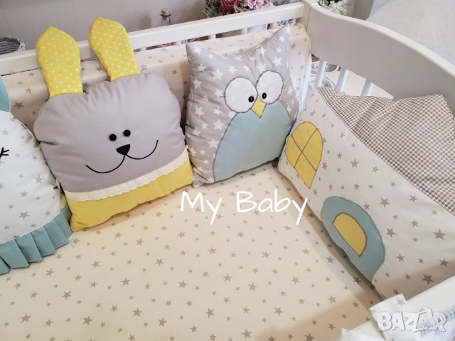 Възглавнички обиколник и бебешки органайзер, снимка 2 - Спално бельо и завивки - 25594243
