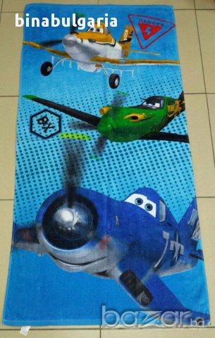 Детски хавлиени кърпи за плаж или за баня модел " Самолети " "Planes ", снимка 1 - За банята - 14614188