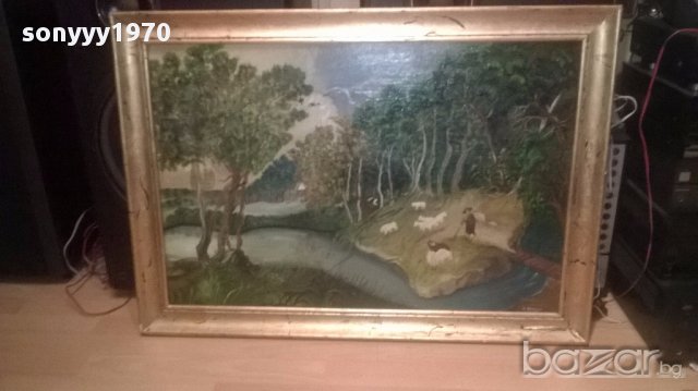 A.robles картина-маслени бои 90х66см-внос от канарските острови, снимка 6 - Антикварни и старинни предмети - 16073981