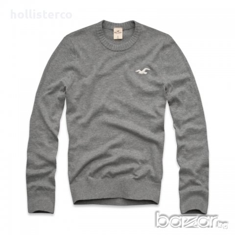 Hollister Classic Spring Sweater Heather Gray, снимка 1