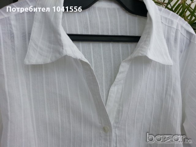 дамска риза бяла памук , снимка 3 - Ризи - 11045987