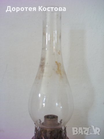 Стара лампа от месинг, снимка 3 - Антикварни и старинни предмети - 25412904