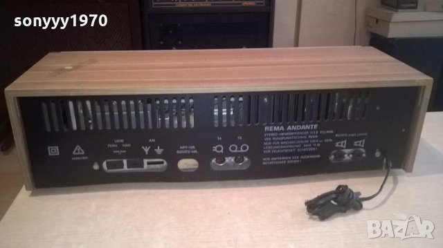 rema andante 744-stereo receiver-ретро-внос швеицария, снимка 14 - Ресийвъри, усилватели, смесителни пултове - 22768918