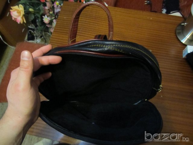 Спортна раница, раница от естествена кожа, телешка кожа, Pat-cat, шапка, топка, снимка 4 - Раници - 9667875