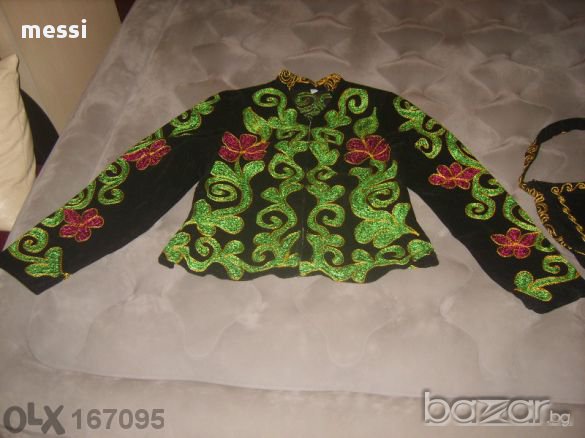 Ръчно вязано сако с чанта , снимка 5 - Сака - 11326537