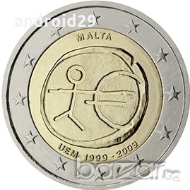 2 Евро монети (възпоменателни) емитирани 2009г (10г. на Икономически и Паричен съюз), снимка 15 - Нумизматика и бонистика - 15990617