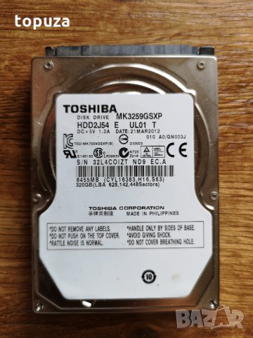 платка за хард диск за лаптоп TOSHIBA MK3259GSXP