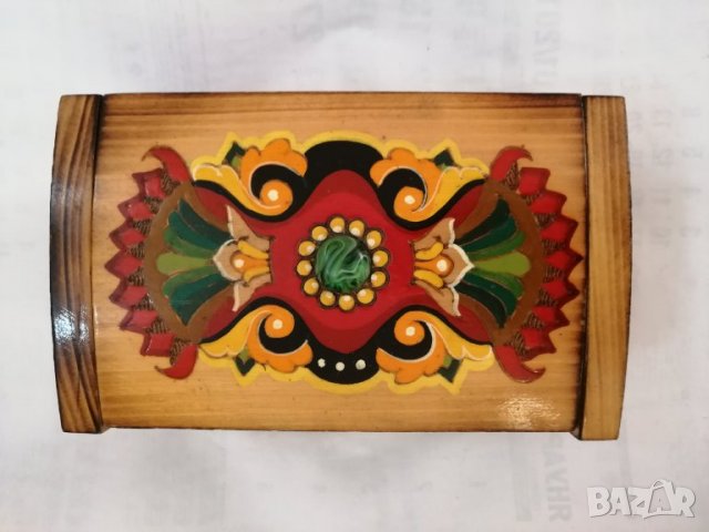 Дървена кутия за бижута СССР. , снимка 1 - Декорация за дома - 25316255