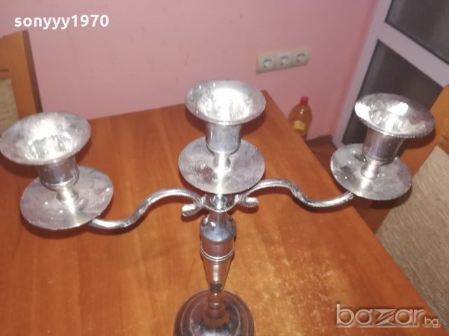 красив и стилен свещник-33х26х10см-внос швеицария, снимка 11 - Колекции - 20696571