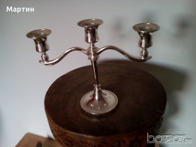 Масивен  посребрен  - Свещник - 1 бр. ( 778005) 