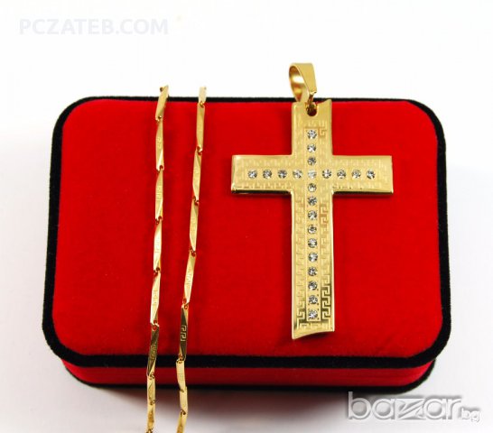 Кръст с ланче тип Версаче 31, снимка 1