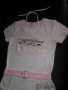 Туника с коланче в бяло и розово за 10-годишно момиче, снимка 1 - Детски Блузи и туники - 11129324