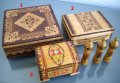 Дървени пирографирани кутии мускали, снимка 1 - Декорация за дома - 23642980
