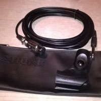 shure-кожен калъф+кабел с жак и букса+държач за микрофон, снимка 2 - Микрофони - 24670325