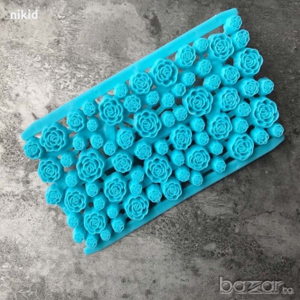 розички  пластмасова щампа плочка печат  за украса и декор на торти фондан борд, снимка 1