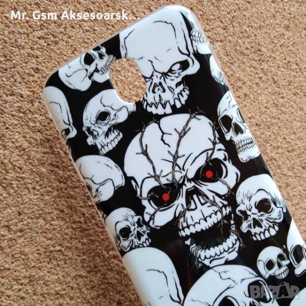 Калъф / кейс за Samsung J7 2017 J730 силиконов гръб Skull, снимка 1