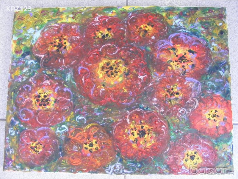 Картина натюрморт маслени бои с подрамка  , снимка 1