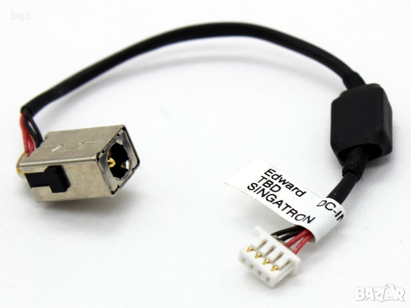 Нова DC JACK Букса с кабел за HP Mini 1103 210-2000 PJ550 2100 2090NR 2130NR 2185DX 2000eh 2145DX, снимка 1