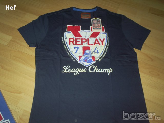  Нова тениска Replay, оригинал , снимка 7 - Тениски - 10978962