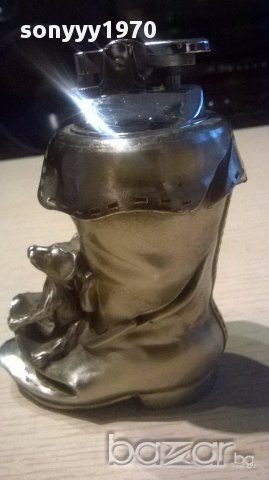 Ретро запалка-ботуш 12/9/6 см-внос швеицария, снимка 7 - Антикварни и старинни предмети - 15966884