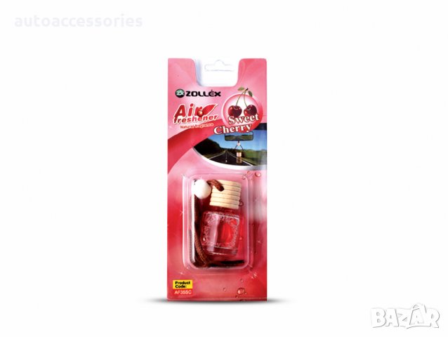 3000048228 Ароматизатор за кола, течен Zollex glass little bottle Sweet Cherry (AF35SG), снимка 1 - Аксесоари и консумативи - 25828806
