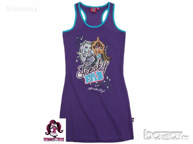 Нова цена! Детска рокля Monster High за 12 г. - модел 1, снимка 1 - Детски рокли и поли - 11545154