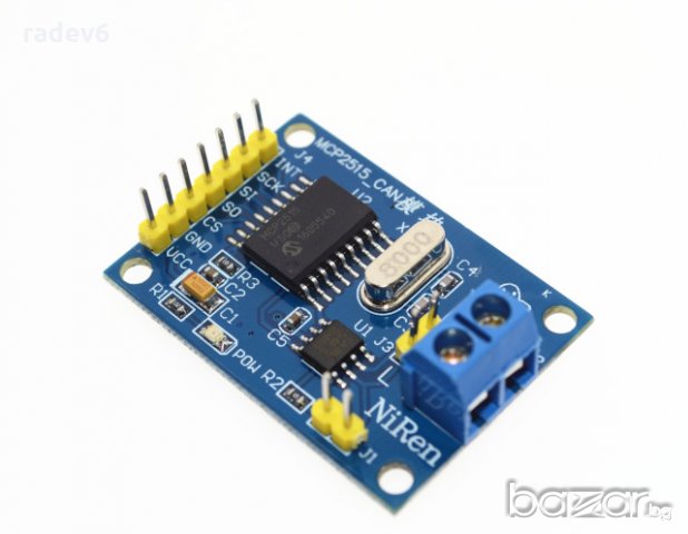 MCP2515 CAN BUS модул, Ардуино / Arduino, снимка 1 - Друга електроника - 21183358