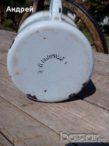 Емайлирано канче, снимка 6 - Антикварни и старинни предмети - 18968696