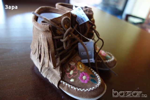 нови велурени ботуши Next, 21.5ти номер, снимка 5 - Детски боти и ботуши - 16387563