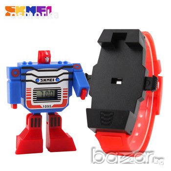 Нов Детски часовник трансформер робот играчка за подарък дете момче момиче, снимка 1 - Детски - 11752134