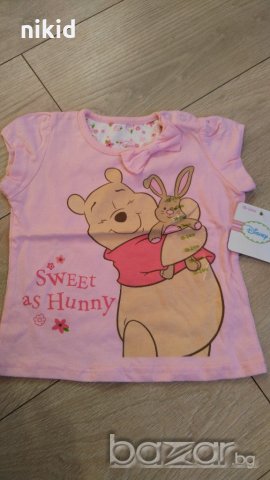 Мечо Пух розова тениска бебешка оригинал Disney Delta
