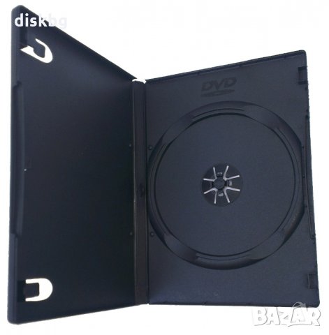 Нова кутия за DVD (DVD Box) единична 14mm, черна - нови кутии