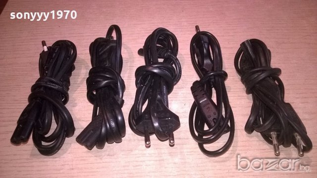 захранващи кабели за аудио/видео-5-броя-внос швеицария, снимка 1 - Ресийвъри, усилватели, смесителни пултове - 19330561