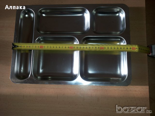 оребрени плата за сервиране на храна, алпака, снимка 3 - Прибори за хранене, готвене и сервиране - 12062384